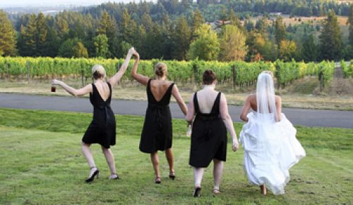 Weddings and other  special events  at wineries offer many owners an additional, and vital, stream of revenue.  Stock image